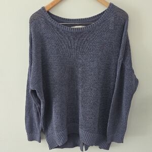 LOFT Periwinkle Blue Crew Neck Sweater